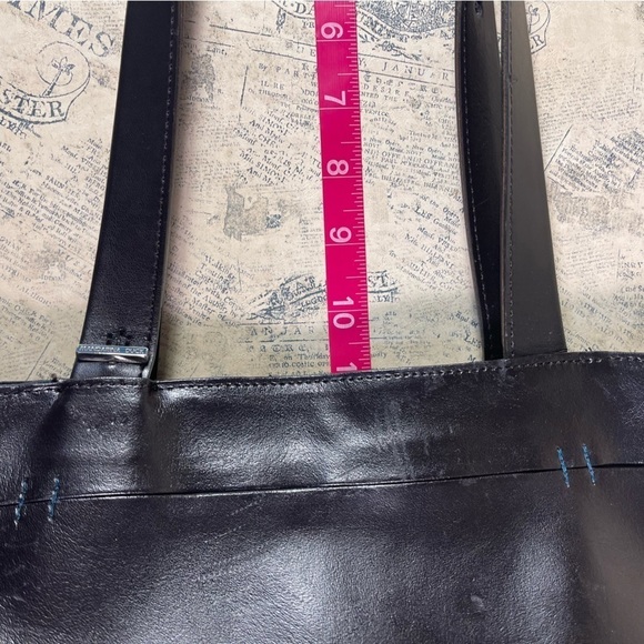 Mandarina Duck Black Leather Tote/Shoulder bag - Picture 15 of 16